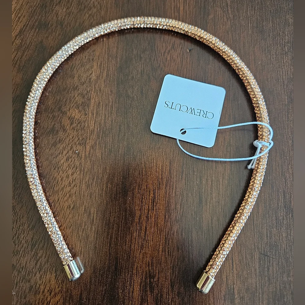 Crewcuts Girls Crystal Headband, Gold